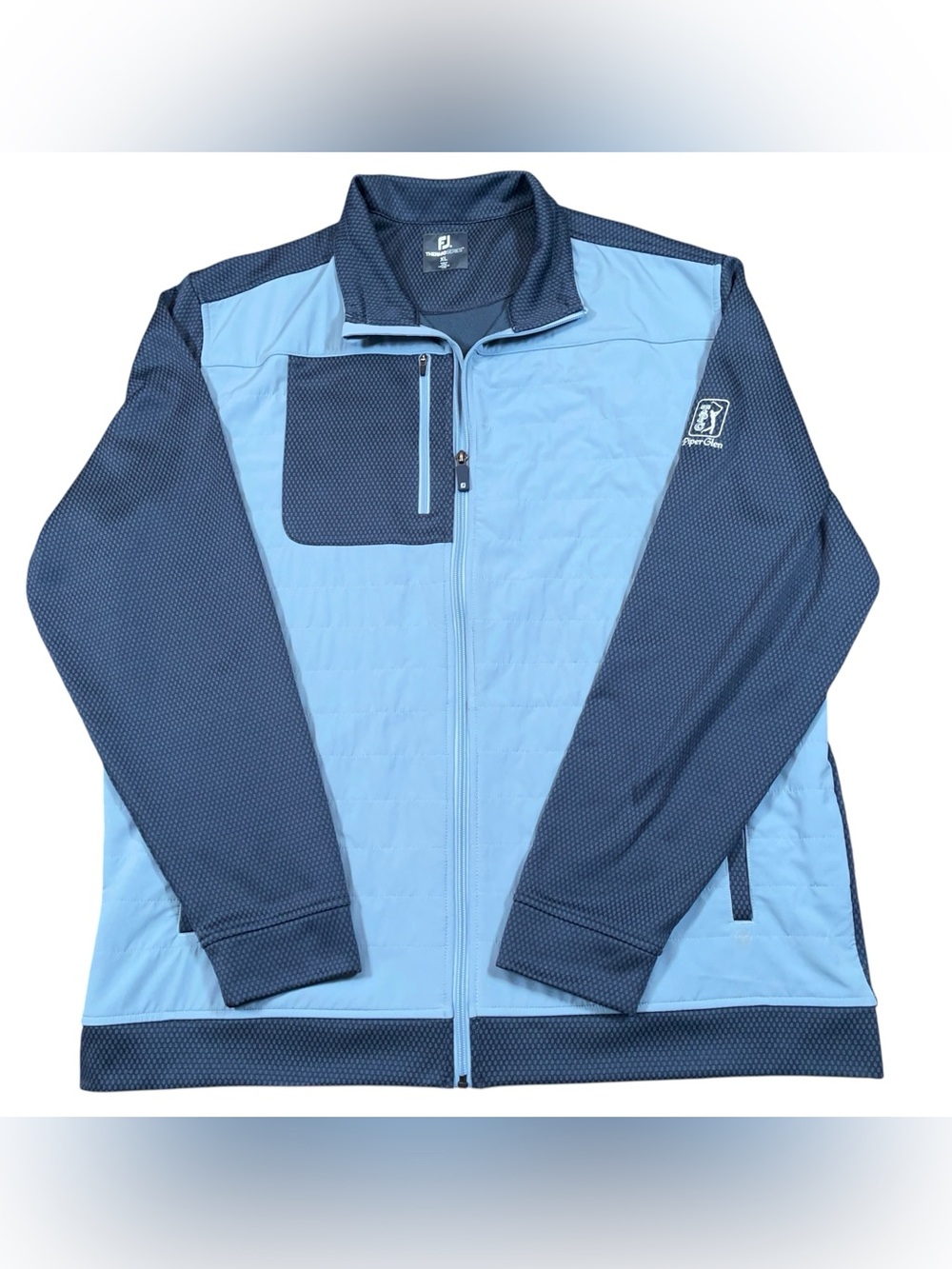 FootJoy ThermoSeries Golf Jacket XL Blue Full Zip Piper Glen